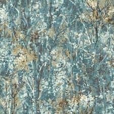 Image of Holden Decor Verdant Wallpaper - 36362 - Teal - Heavy Durable Vinyl