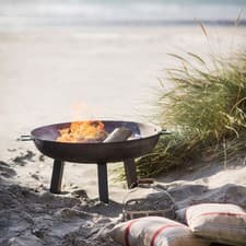 Image of Fire Pit: Foscot 55cm Fire Pit, Raw Metal