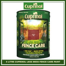 Image of Cuprinol Less Mess Fence Care AUTUMN RED 6L