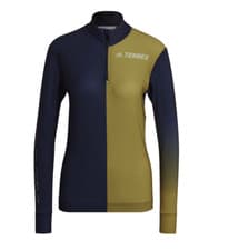Image of Adidas Terrex Women Race Long Sleeve Shirt Blue Green Size S M L New