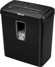 Image of Fellowes FS-6C Cross Cut Shredder 6 Sheet P-4 Home Office 15L Bin Black