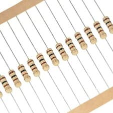 Image of 10x 1W Carbon Film Resistors 5% THT Through-Hole Axial 500V - Free P&P UK