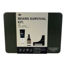 Image of Gentlemen's Hardware Beard Survival Kit Rich + Earthy Men's Boxed New Gift Comb