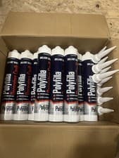 Image of Box Of 10- Polycell Decorators Caulk Polyfilla Filler Sealer Sealant White 380ml