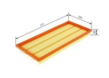 Image of BOSCH F026400326 Air Filter Fits Subaru Forester Impreza Legacy Outback