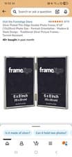Image of - Silver Plated Thin Edge Double Photo Frame, 4"X6" (10X15Cm) Photo Size - Portr
