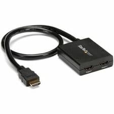 Image of Startech Hdmi Splitter 1 In 2 Out 4K 30Hz 2 Port Supports 3D Video Powered Hdmi
