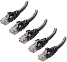 Image of Cable Matters 5-Pack 10Gbps Snagless Short Cat6 Ethernet Cable 2.1M (Cat6 Cable,