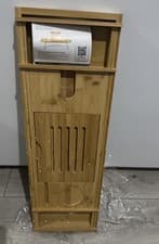 Image of extendable bamboo bathtub caddy