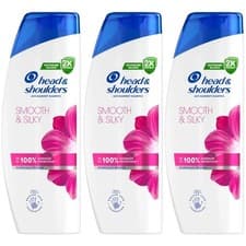 Image of 3 Pack Head & Shoulders Smooth & Silky Anti-Dandruff Shampoo 400ml