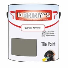 Image of Dennys Tile Kitchen Tile Paint - Overcast Ash Grey