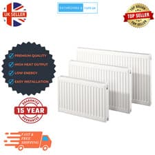 Image of E-RAD Type 22 Compact Double Panel Radiator White Steel Central Heating