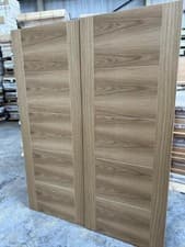 Image of Internal Vancouver Oak Pre Finished Rebated Pairs Solid Doors