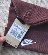 Image of Genuine NIKE Futura Clay Brown Cuff BEANIE ADULT Soft Knit Hat UNISEX DJ6224-677