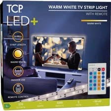 Image of TCP LED+ Tape Light TV Warm White Strip Light USB 2×50cm NEW.