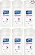 Image of 6 X 65Ml Sanex Dermo Invisible 24H Deodorant Stick (0% Parabens & Alcohol)