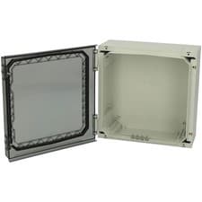 Image of Fibox 4811001 NEO PC 32x32x15cm T Hinged polycarbonate enclosure, clear cover