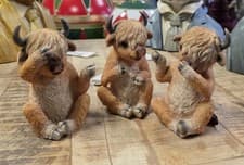 Image of Who Done It Highland Cows Humorous Sitting Trio
