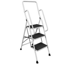 Image of Anti Slip Step Ladder 2 3 4 Handrail Folding Iron Strong Sturdy Built DIY