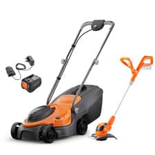 Image of Flymo 18V SimpliMow 320 Battery Lawnmower with FREE Cordless Grass Trimmer