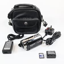 Image of Panasonic HC-V500M Handheld High Definition HD Camcorder Black Tested - MINT!