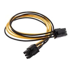 Image of PCI-E 6-pin Male to 6-pin Male Power Extension Cable PCIE PCI Express