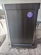 Image of 🔥 simplehuman 55L Rectangular Step Can Bin – Stainless Steel, Perfect Condition