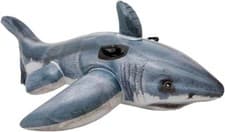 Image of Intex Inflatable Shark Ride Swimming Pool Animal Float Beach Shark Toy Children