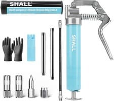 Image of SHALL Mini Grease Gun, Small Grease Gun Kit ,3.52OZ Capacity, 3000PSI