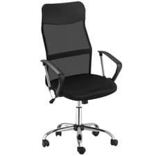 Image of Executive Office Chair High Back Mesh Chair Seat Office Desk Chairs, Black