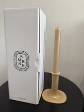 Image of Diptyque Scented Dinner Candle 200g Amber Rrp £100. Brand New.