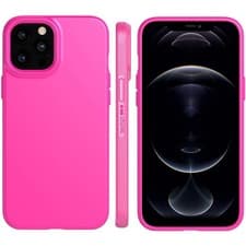 Image of Tech21 (iPhone 12 & 12 Pro) Case Evo Slim Shockproof Flexible Cover - Fuchsia