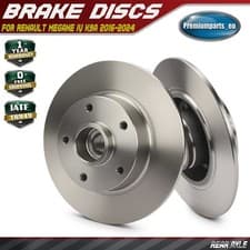 Image of 2x Rear Brake Discs Pair HS 260mm for Renault Megane IV K9A 2016-2024 432006609R