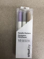 Image of Cricut Joy metallic markers 1.0mm Purple , Silver & Copper NEW