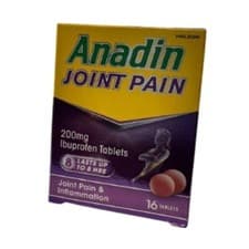 Image of Anadin Joint Pain 200mg - 16 Tablets - A Fast-Acting Painkiller