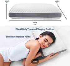 Image of LUXURY MEMORY FOAM AIR FLOW PILLOW ORTHOPAEDIC POSTURE MOULDS TO HEAD NECK SPINE
