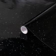 Image of d-c-fix BLACK GRANITE QUARTZ sticky back plastic vinyl wrap 45cm x 2m