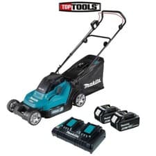 Image of Makita DLM432PT2 36V LXT Cordless 43cm Lawn Mower With 2 x 5.0Ah Battery Charger