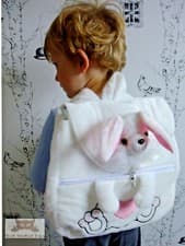 Image of Bunny Backpack PE Bag School Bag Kids Childrens Easter Rabbit