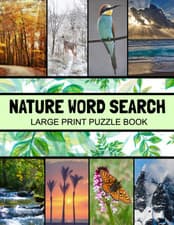 Image of Nature Word Search Large Print Puzzle Book: Animals Word Search, Botanical Word
