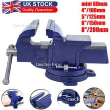 Image of 2/4" 5" 6" 8" Bench Vice Swivel Base Workshop Engineers Vyce Vise Clamp Jaw Work