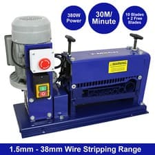 Image of Electric Wire Stripping Machine Automatic Cable Stripper Powered 1.5-38mm Peeler