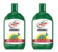 Image of Turtle Wax Original Liquid Car Wax Hard Shell Shine Lasting Protection 2 x 500ml