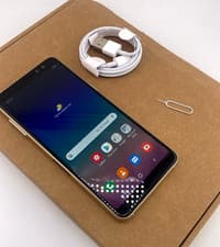 Image of Samsung Galaxy A8 2018 32GB Unlocked Gold Android Phone , Warranty, Fast / Free.