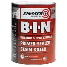 Image of Zinsser ZN7020001E1 B.I.N® Primer & Sealer Stain Killer Paint 500ml