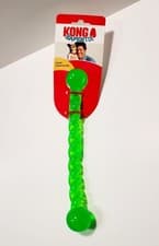 Image of Kong Safestix Small 12" Green Durable Dog Tug Toy Fetch Flexible Bounce