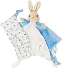 Image of Official Peter Rabbit Comfort Blanket - Beatrix Potter Soft Toy for Babies and T