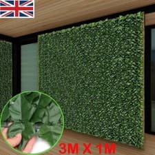 Image of 3M Artificial Hedge Ivy Leaf Garden Fence Wall Privacy Balcony Screening Trellis