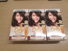 Image of Garnier Belle Colour Dye 4 Natural Dark Brown Permanent Hair X3 JUST £23.99