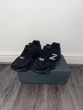 Image of New Balance 9060 Men Running Shoe Triple Black Suede | Same Day Dispatch